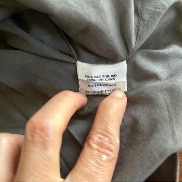 Eileen Fisher | Irish Linen Sequin Mini Dress - Picture 7 of 9